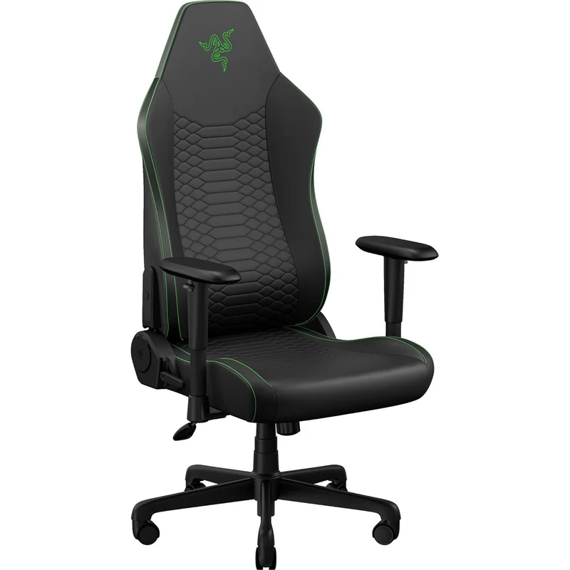 Razer Iskur V2 X NewGen Ergonomic Gaming Chair with Breathable Comfort (Black/Green, Quartz)