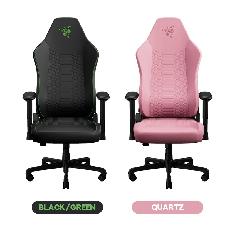 Razer Iskur V2 X NewGen Ergonomic Gaming Chair with Breathable Comfort (Black/Green, Quartz)