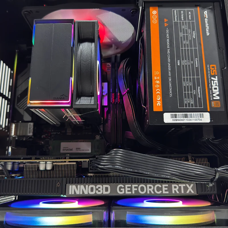 Aurora T8 Plus Black Desktop Gaming PC | AMD Ryzen 7 8700F | 16GB (2x8GB) RAM | 1TB SSD | RTX 5060 Ti | Windows 11 Pro