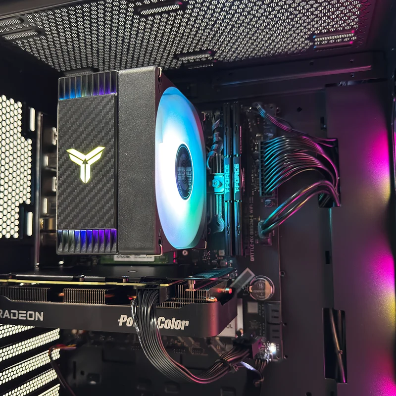Aurora S200 TG Black Desktop Gaming PC | AMD Ryzen 7 8700F | 16GB (2x8GB) RAM | 1TB SSD | RX 9060XT | Windows 11 Pro