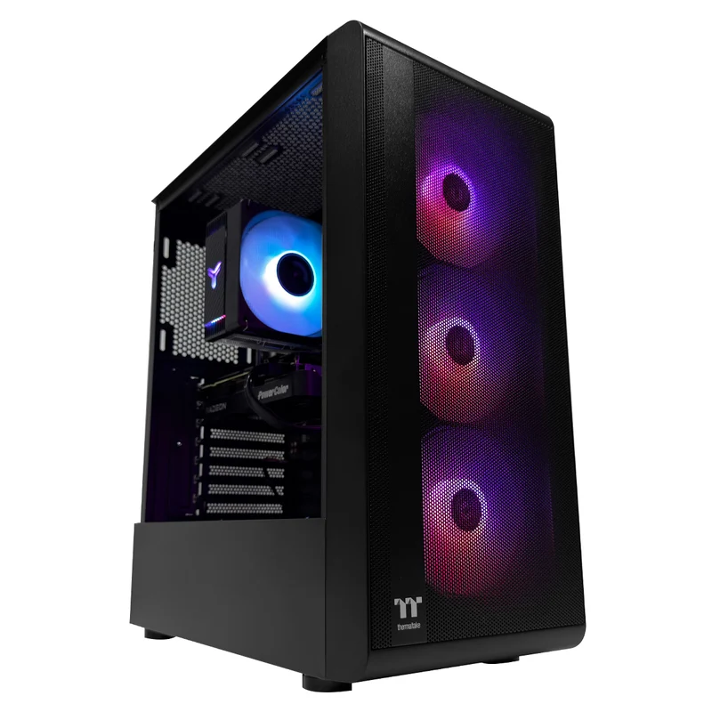 Aurora S200 TG Black Desktop Gaming PC | AMD Ryzen 7 8700F | 16GB (2x8GB) RAM | 1TB SSD | RX 9060XT | Windows 11 Pro