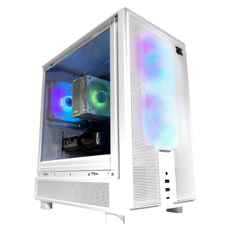 Sigma Atom White Desktop Gaming PC | AMD Ryzen 5 7400 | 16GB (2x8GB) RAM | 1TB SSD | RTX 5050 | Windows 11 Pro