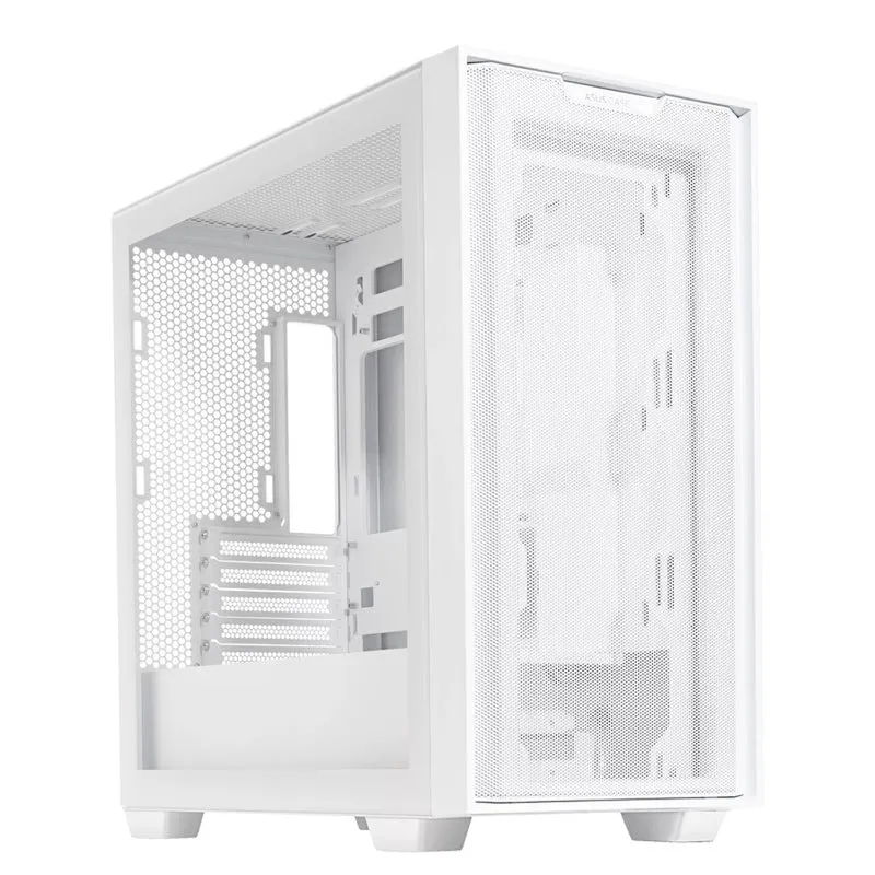 Powered by ASUS: A21 White Desktop Gaming PC | AMD Ryzen 7 8700F | 16GB (2X8GB) RAM | 1TB SSD | RTX 5060 Ti