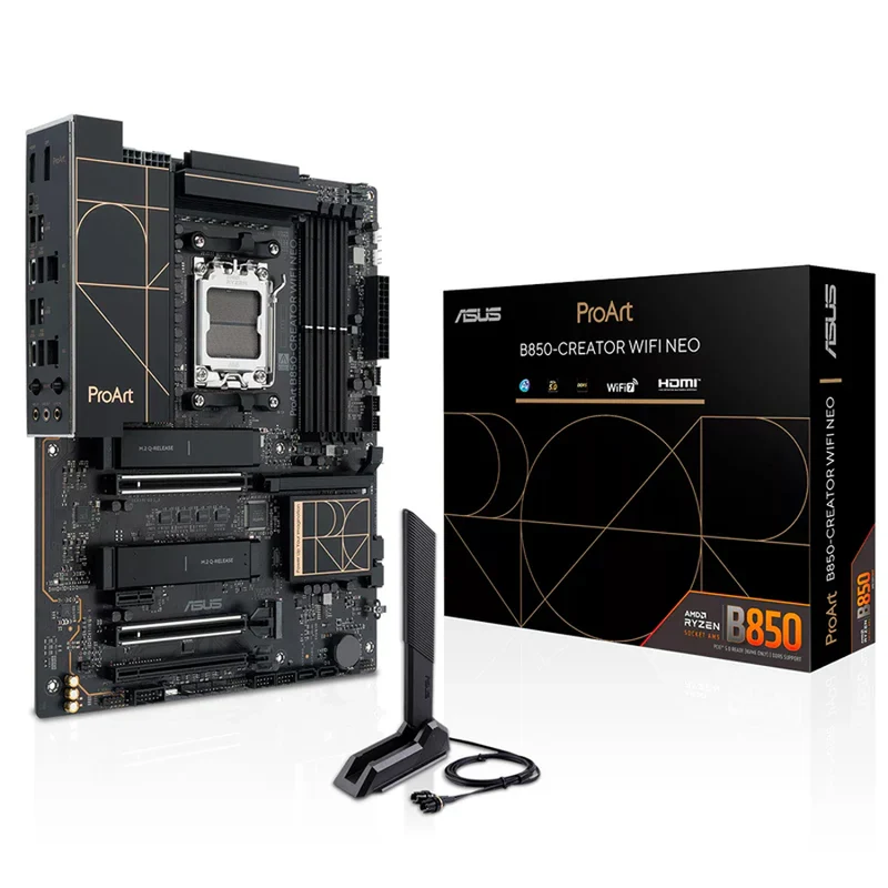 Powered by ASUS: Proart Black Desktop Gaming PC | AMD Ryzen 7 9700X | 32GB (2X16GB) RAM | 2TB SSD | RTX 5070 Ti OC