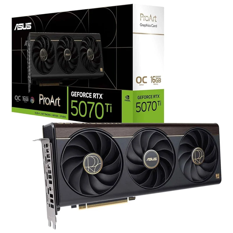 Powered by ASUS: Proart Black Desktop Gaming PC | AMD Ryzen 7 9700X | 32GB (2X16GB) RAM | 2TB SSD | RTX 5070 Ti OC