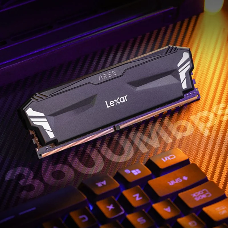 Lexar Ares DDR4 RGB 16GB (2x8GB) 3600Mhz XMP OC Gaming Desktop Memory With Heatsink (Black) (LD4BU008G-R3600GD0A)