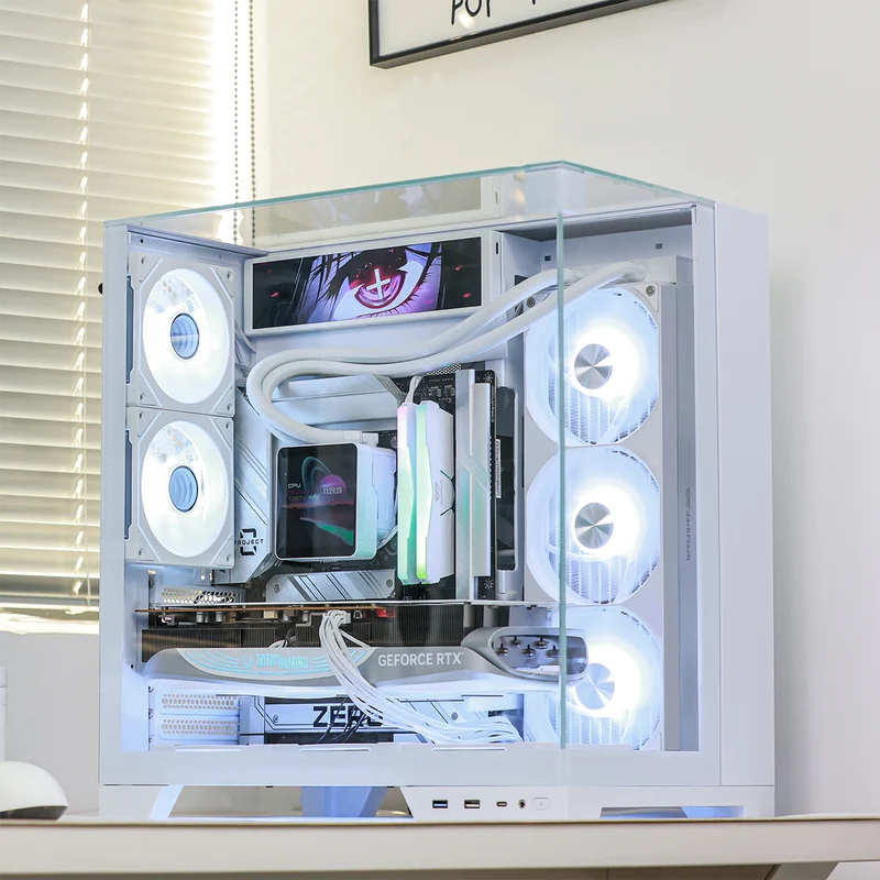 DarkFlash Max Wave DV360S ARGB AIO 360mm Liquid CPU Cooler (Black, White)