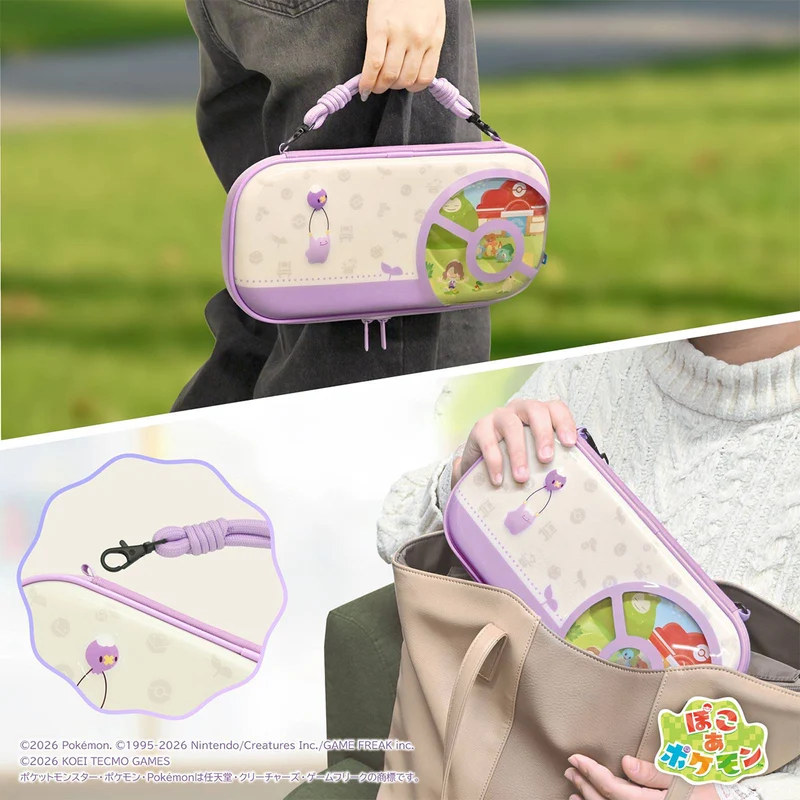 Hori 3D Hybrid Hard Pouch for Nintendo Switch 2 (Pokemon Pokopia) (NSX-182A)
