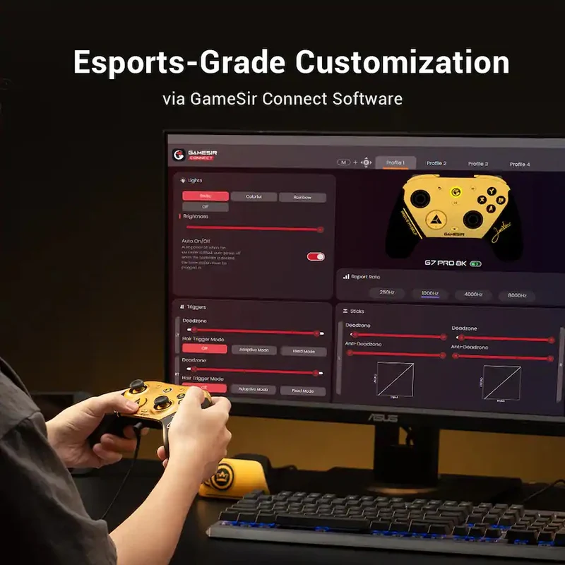 GameSir G7 Pro 8K PC Wireless eSports Gaming Controller for PC (Champion Edition)