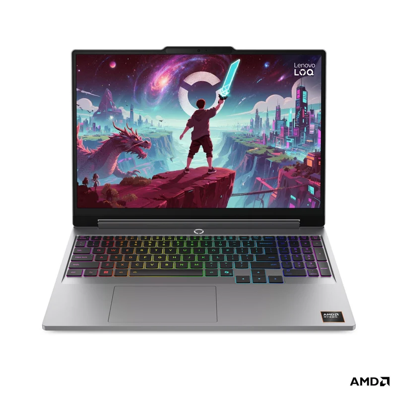 Lenovo LOQ 15AHP11 83TN0016PH Gaming Laptop (Luna Grey) | 15.3" WUXGA (1920x1200) IPS 165Hz | Ryzen 7 250 | 16GB RAM | 512GB SSD | RTX 5050 | Windows 11 Home | MS Office Home 2024 + Lenovo IdeaPad Gaming Modern Backpack