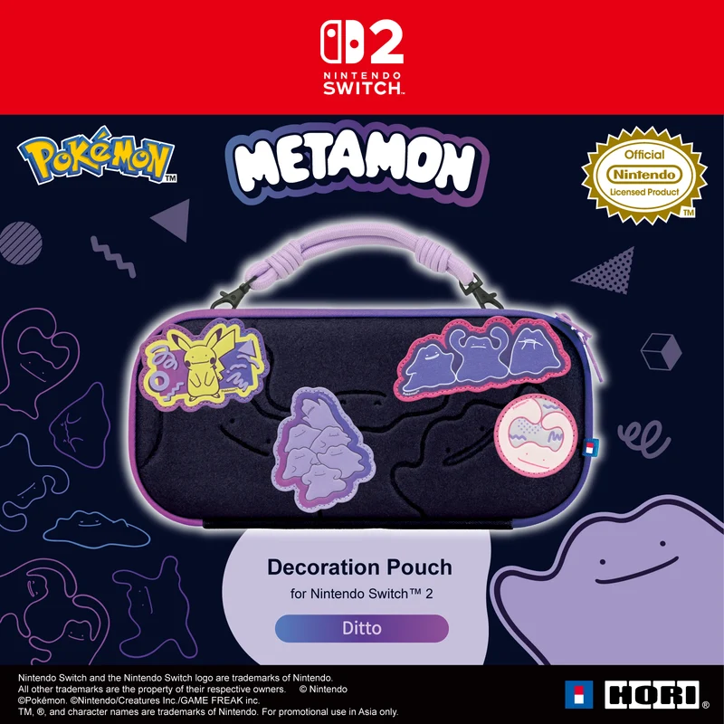Hori Decoration Pouch for Nintendo Switch 2 (Ditto) (NSX-168A)