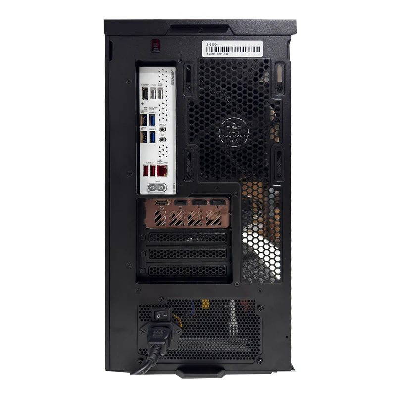 Ultra Alloy MATX Black/Gold Desktop Gaming PC | AMD Ryzen 7 9800X3D | 32GB(2x16GB) RAM | 2TB SSD | RX 9070 XT | Windows 11 Pro