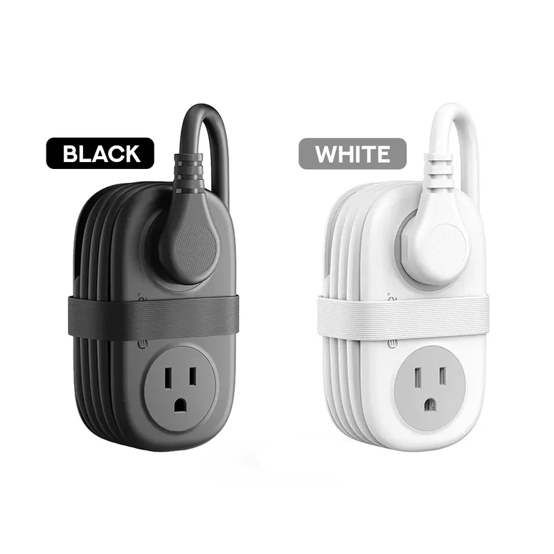 Orico AP3 7-Port 15.5W Travel Power Strip (Black, White)
