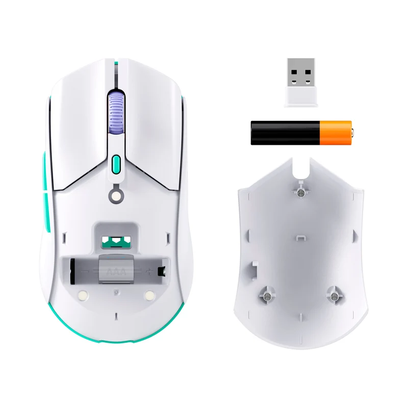 HyperX Pulsefire Haste 2 Core Wireless Gaming Mouse (Black, White) (8R2E6AA, 8R2E7AA)