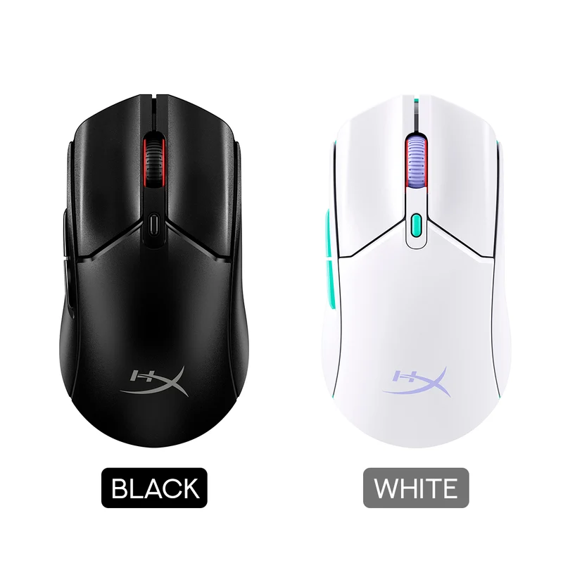 HyperX Pulsefire Haste 2 Core Wireless Gaming Mouse (Black, White) (8R2E6AA, 8R2E7AA)