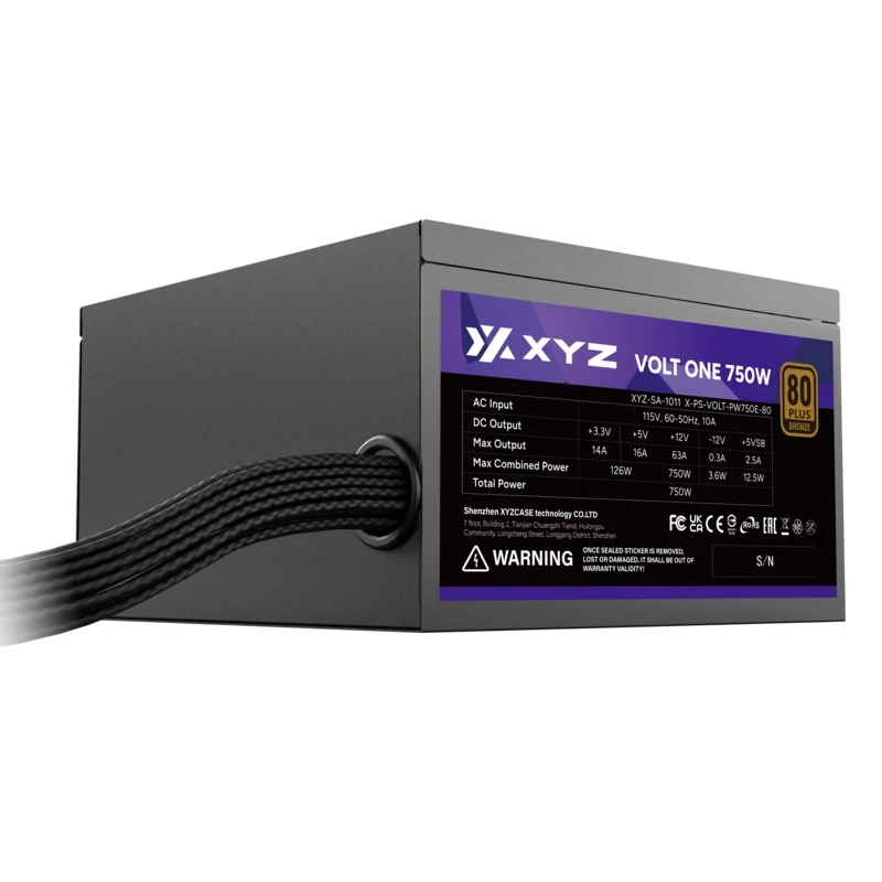 XYZ Volt One 750W ATX Power Supply 80+ Bronze Edition (XYZ-SA-1011)