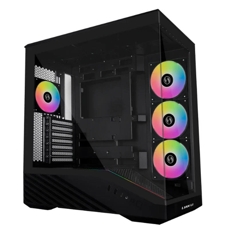 Lian Li Vector V100R Mini Compact MATX PC Case with 4 ARGB Fans (Black)