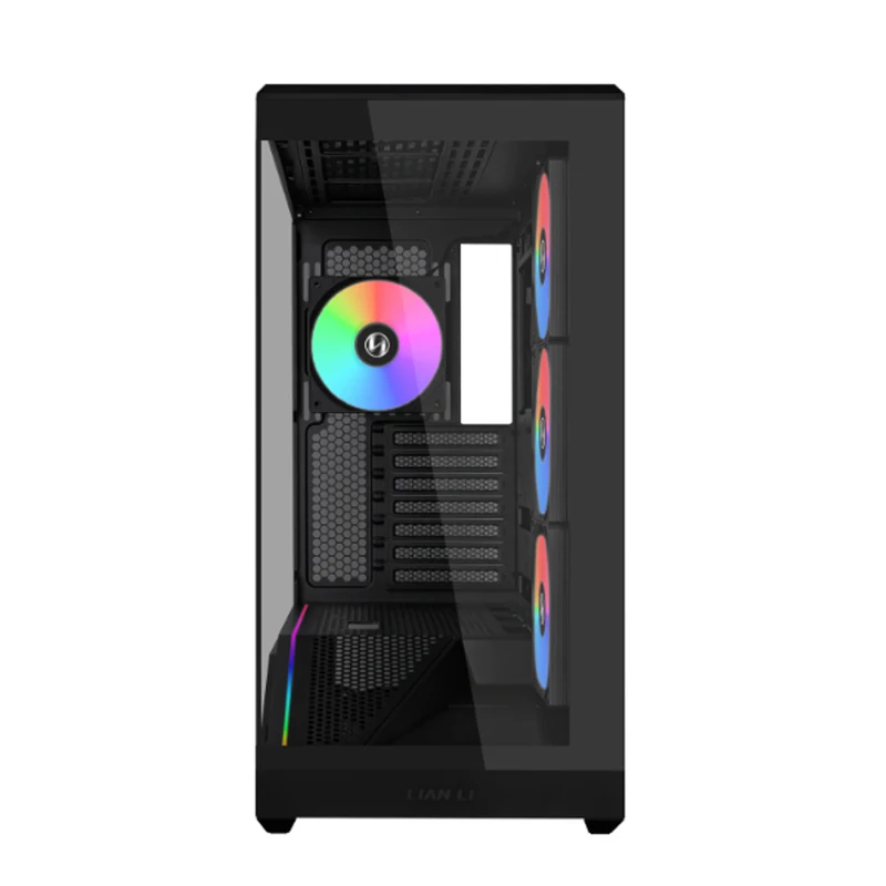 Lian Li Vector V100R Mini Compact MATX PC Case with 4 ARGB Fans (Black)