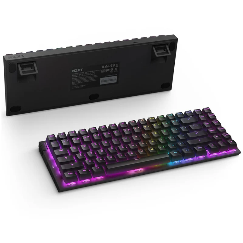 NZXT Function 2 MiniTKL Compact Tenkeyless Optical Gaming Keyboard (Matte Black)