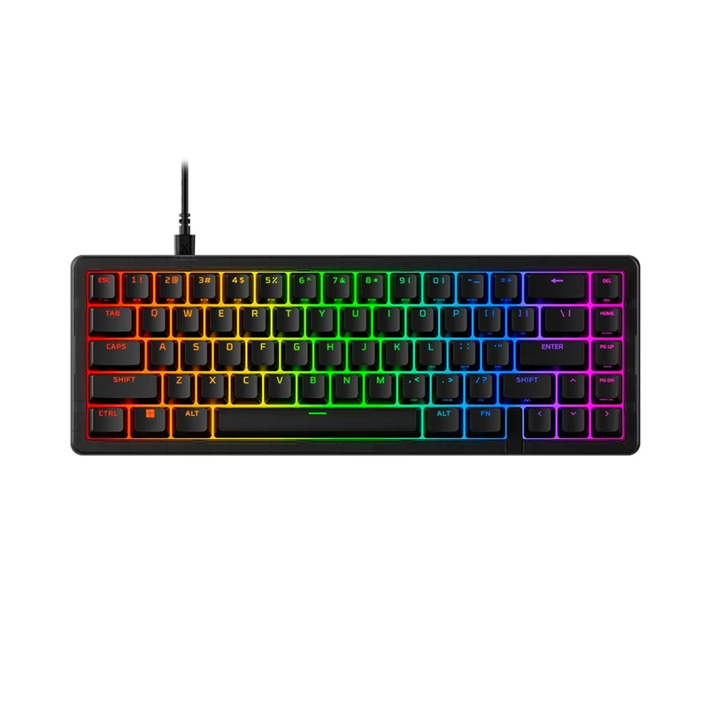 HyperX Origins 2 65 RGB Hot-Swappable Wired Mechanical Gaming Keyboard (Black) (Red Linear Switch) (B4QS3AA)