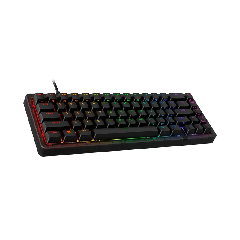 HyperX Origins 2 65 RGB Hot-Swappable Wired Mechanical Gaming Keyboard (Black) (Red Linear Switch) (B4QS3AA)