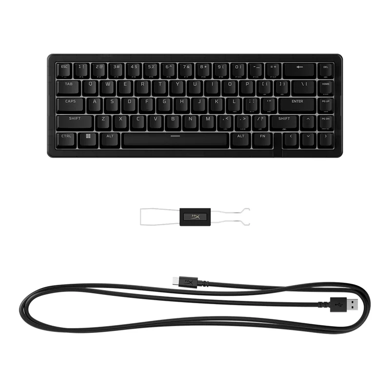 HyperX Origins 2 65 RGB Hot-Swappable Wired Mechanical Gaming Keyboard (Black) (Red Linear Switch) (B4QS3AA)