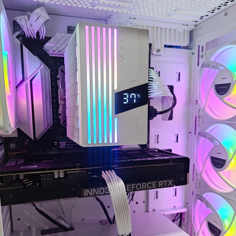 Aurora C60 White Desktop Gaming PC | AMD Ryzen 7 7700 | 16GB RAM | 1TB SSD | RTX 5060 TI | Windows 11 Pro
