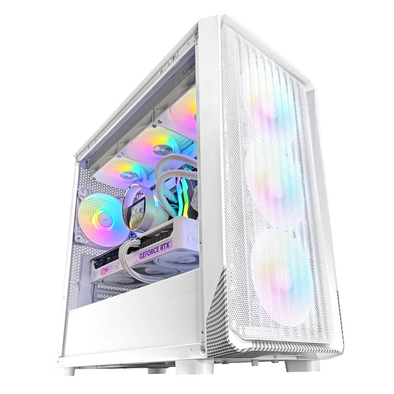 Optima X5M White Desktop Gaming PC | AMD Ryzen 7 7800X3D | 32GB RAM | 1TB SSD | RTX 5070 | Windows 11 Pro