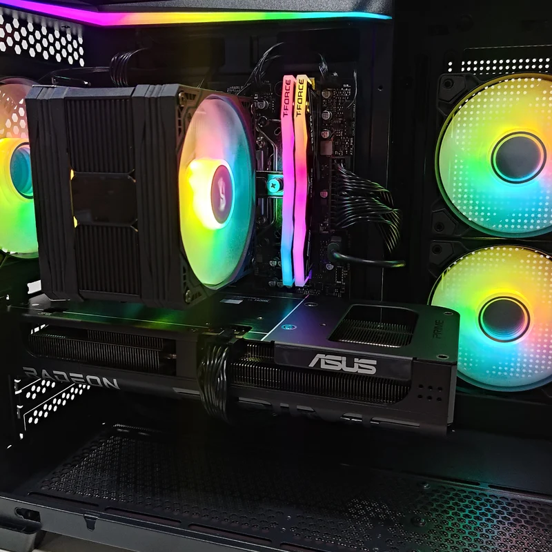 Aurora TH285M Black Desktop Gaming PC | AMD Ryzen 5 7500X3D | 16GB RAM | 1TB SSD | RX 9060 XT OC | Windows 11 Pro