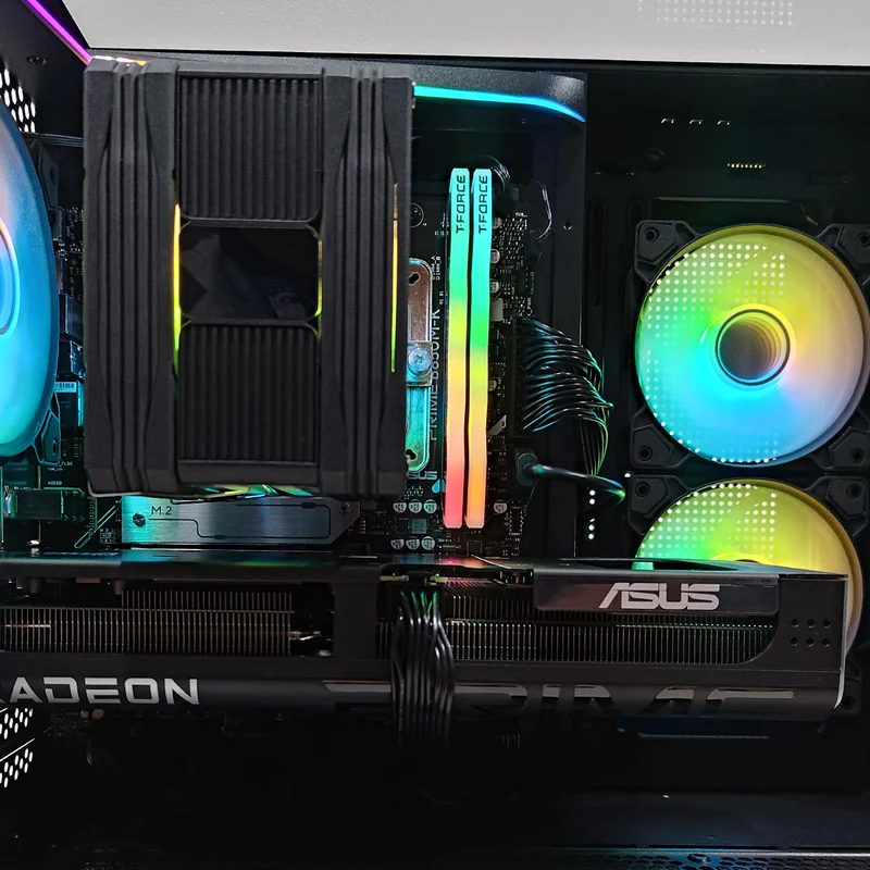 Aurora TH285M Black Desktop Gaming PC | AMD Ryzen 5 7500X3D | 16GB RAM | 1TB SSD | RX 9060 XT OC | Windows 11 Pro