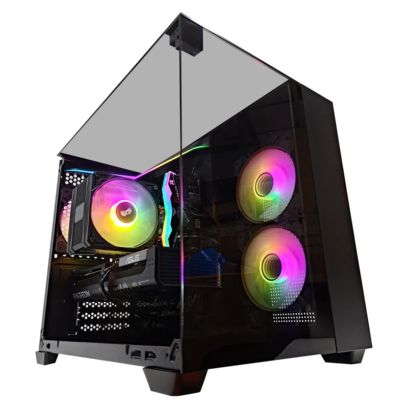 Aurora TH285M Black Desktop Gaming PC | AMD Ryzen 5 7500X3D | 16GB RAM | 1TB SSD | RX 9060 XT OC | Windows 11 Pro