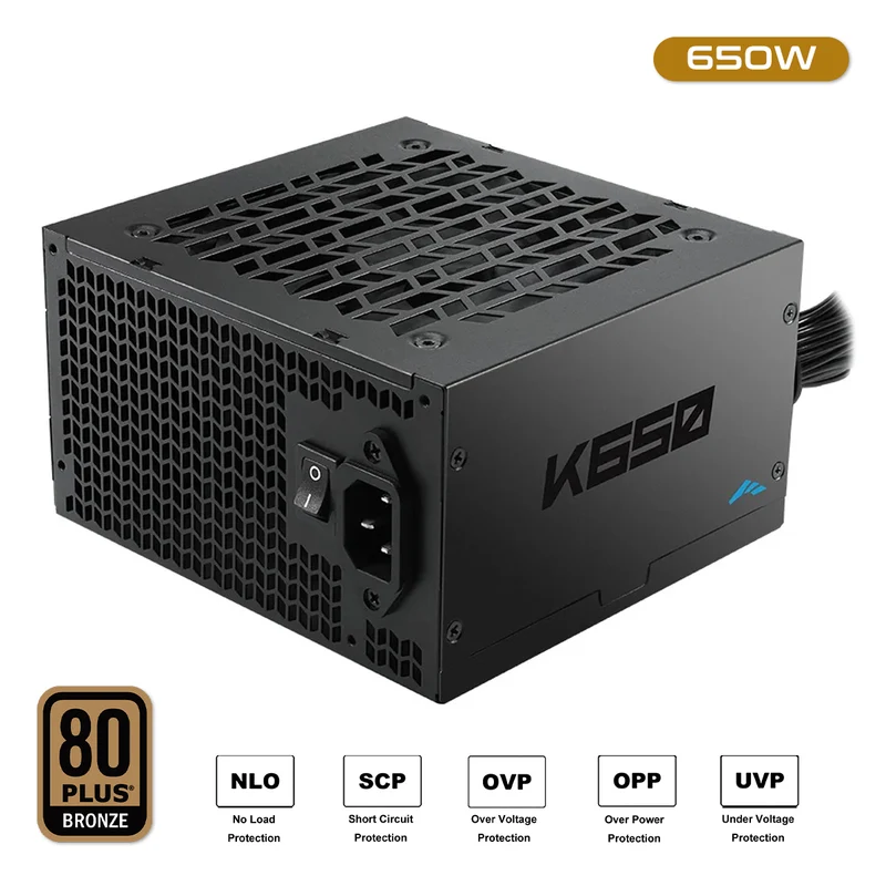 Sama K650 650W 80+ Bronze ATX 2.52 Non-Modular Power Supply (Black) (K0650-BKBFWA25-US)