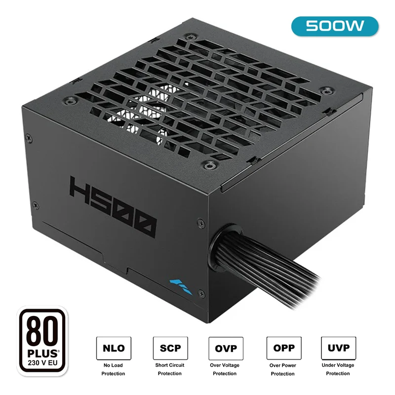 Sama H500 500W 80+ ATX 2.5 Non-Modular Power Supply (Black) (H0500-BKSHW001-US)
