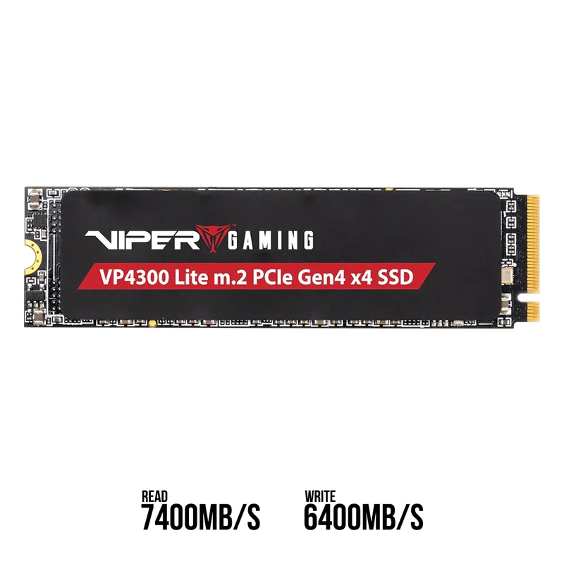 Patriot VP4300 Lite 2TB PCIe Gen4 x4 M.2 2280 7400MB/s Read & 6400MB/s Write Internal SSD (VP4300L2TBM28H)