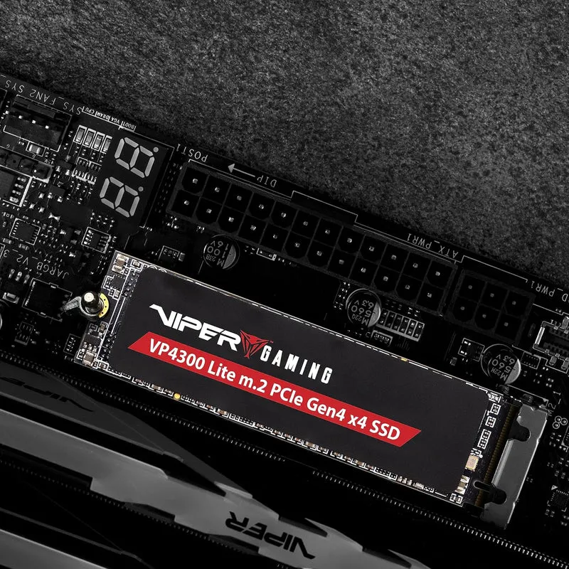 Patriot Viper Gaming VP4300 Lite 1TB PCIe Gen4 x4 M.2 2280 7400MB/s Read & 6400MB/s Write External SSD (VP4300L1TBM28H)