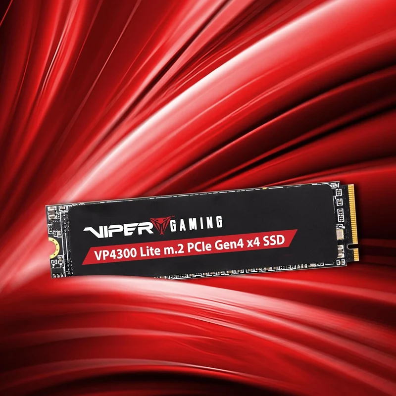 Patriot Viper Gaming VP4300 Lite 1TB PCIe Gen4 x4 M.2 2280 7400MB/s Read & 6400MB/s Write External SSD (VP4300L1TBM28H)