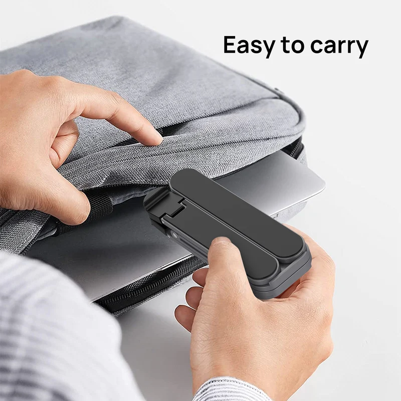 SODI 314 Ultra Compact Foldable Portable Laptop Stand (Grey, Silver)