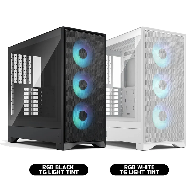 Fractal Design Pop 2 Air Computer Case (RGB Black TG Light Tint, RGB White TG Clear Tint)