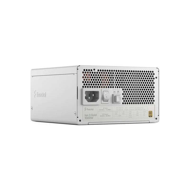Fractal Design Ion 3 Gold 1000W Fully Modular Power Supply (Black, White)