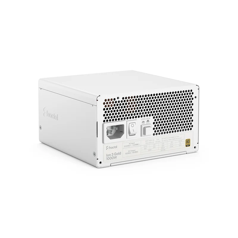 Fractal Design Ion 3 Gold 1000W Fully Modular Power Supply (Black, White)