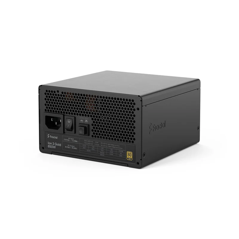 Fractal Design Ion 3 Gold 850W Fully Modular Power Supply (Black) (FD-P-IA3G-850)