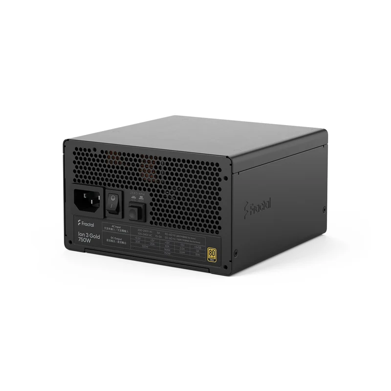 Fractal Design Ion 3 Gold 750W Fully Modular Power Supply (Black) (FD-P-IA3G-750)