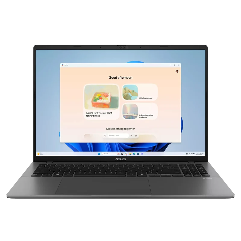 ASUS Vivobook S16 S3607AA-SH040WSM Laptop (Matte Gray) | 16" WUXGA (1920x1200) 60Hz OLED | Core Ultra 7 355 | 16GB RAM | 1TB SSD | Intel Graphics | Windows 11 Home | MS Office Home 2024 + MS 365 Basic + ASUS AP4600 Backpack