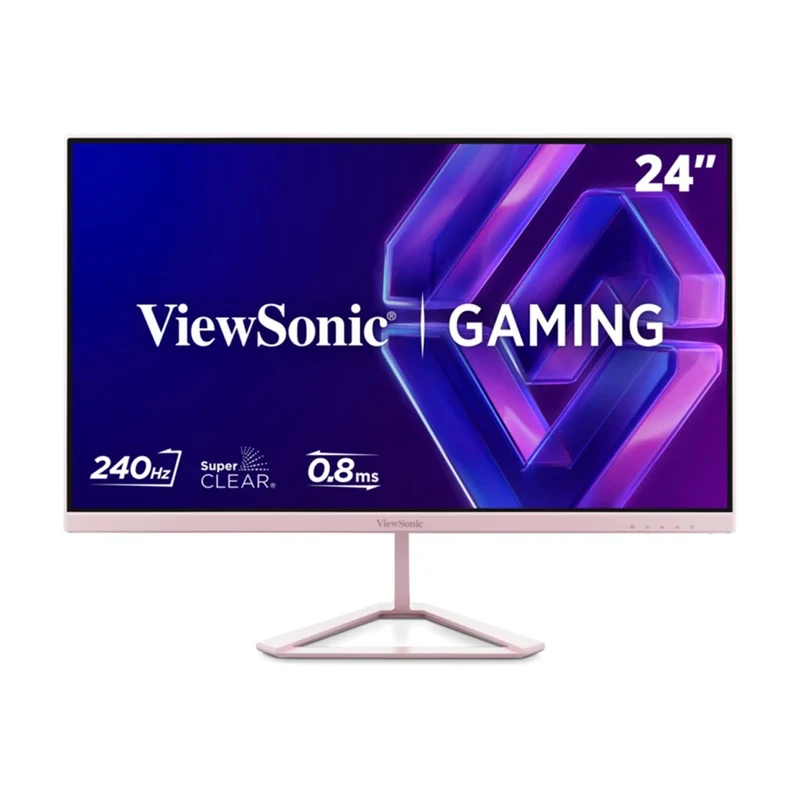ViewSonic VX24G30-PK 24" FHD (1920x1080) 240Hz 0.08ms MPRT IPS Gaming Monitor with Tilt Adjustment (Pink)