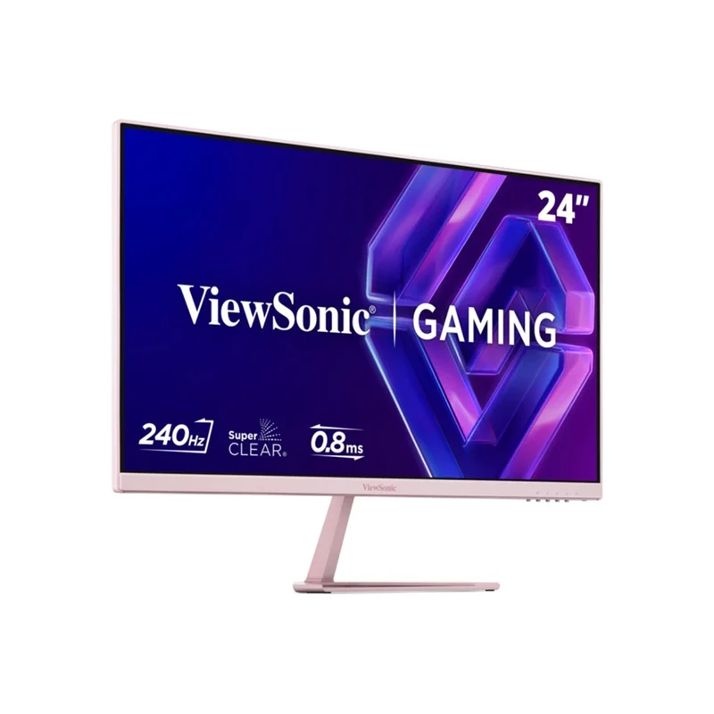 ViewSonic VX24G30-PK 24" FHD (1920x1080) 240Hz 0.08ms MPRT IPS Gaming Monitor with Tilt Adjustment (Pink)