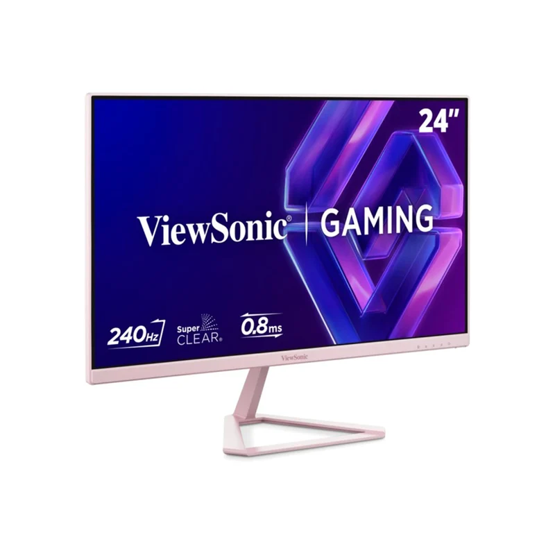 ViewSonic VX24G30-PK 24" FHD (1920x1080) 240Hz 0.08ms MPRT IPS Gaming Monitor with Tilt Adjustment (Pink)