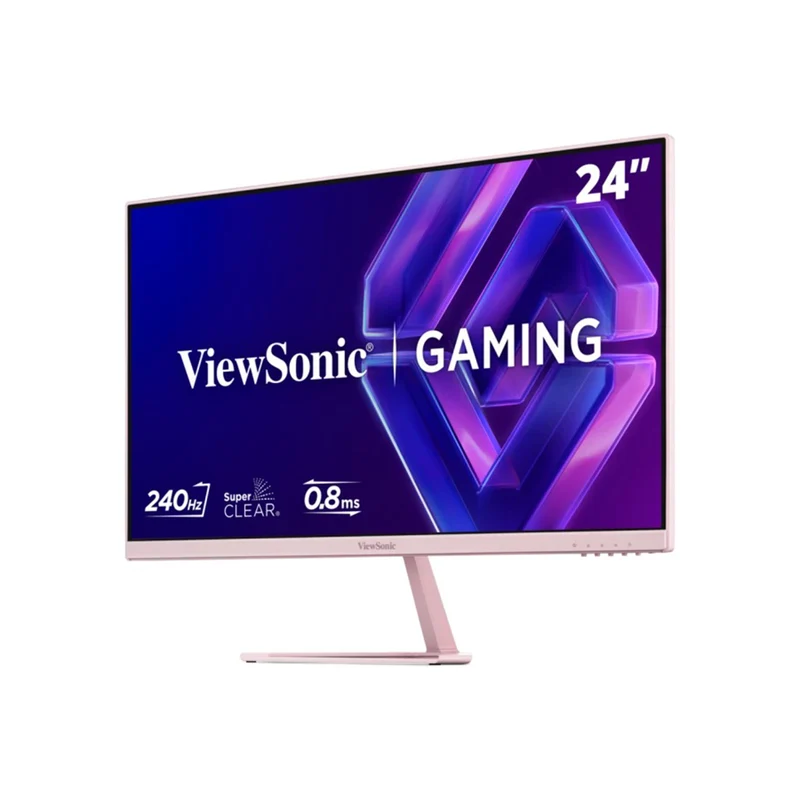 ViewSonic VX24G30-PK 24" FHD (1920x1080) 240Hz 0.08ms MPRT IPS Gaming Monitor with Tilt Adjustment (Pink)