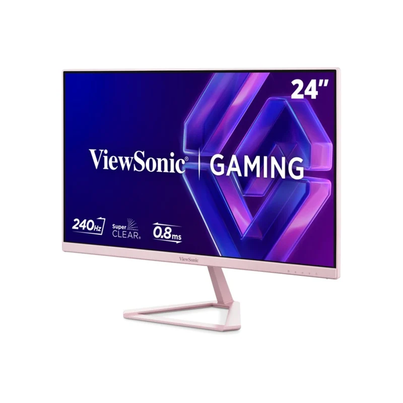 ViewSonic VX24G30-PK 24" FHD (1920x1080) 240Hz 0.08ms MPRT IPS Gaming Monitor with Tilt Adjustment (Pink)