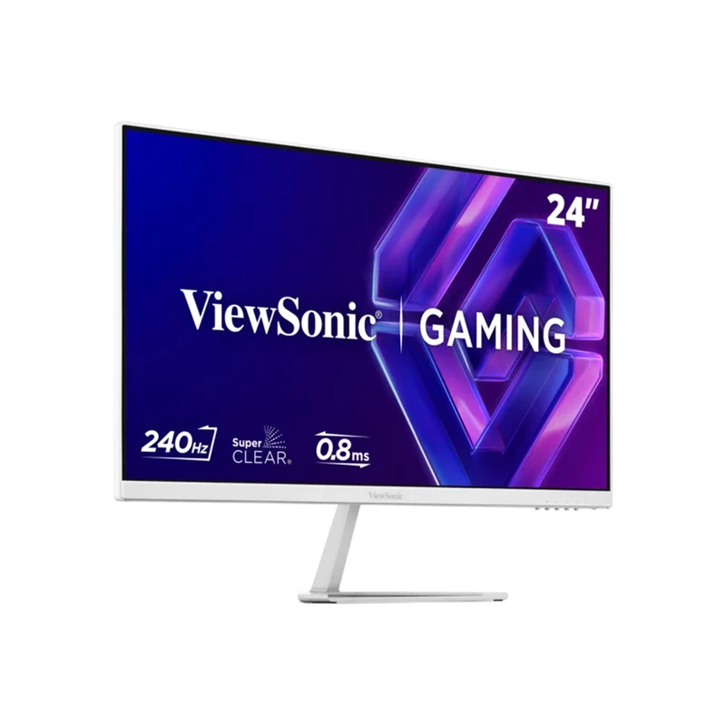 ViewSonic VX24G30-W 24" FHD (1920x1080) 240Hz 0.08ms MPRT IPS Gaming Monitor with Tilt Adjustment (White)