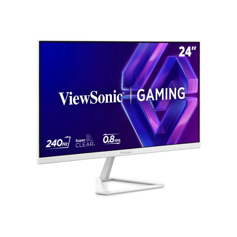 ViewSonic VX24G30-W 24" FHD (1920x1080) 240Hz 0.08ms MPRT IPS Gaming Monitor with Tilt Adjustment (White)